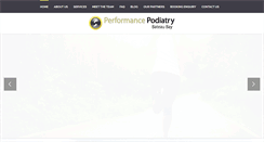 Desktop Screenshot of performancepodiatrybb.com