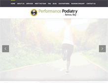 Tablet Screenshot of performancepodiatrybb.com